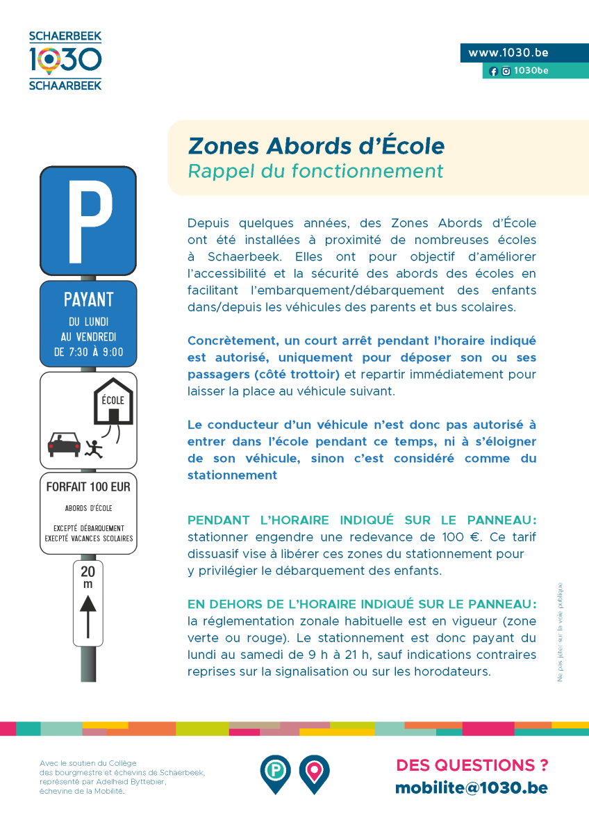 Flyer abords d'école