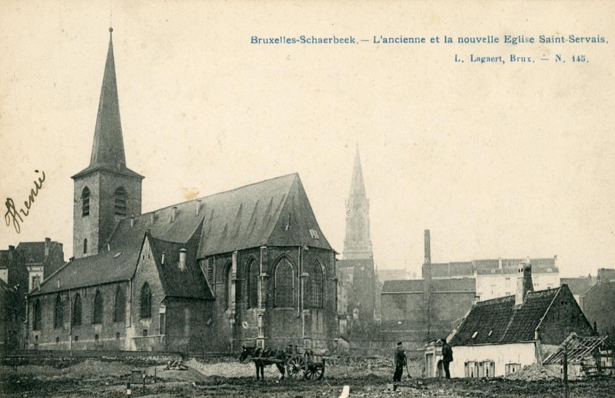 ancienne et nouvelle église Saint-Servais