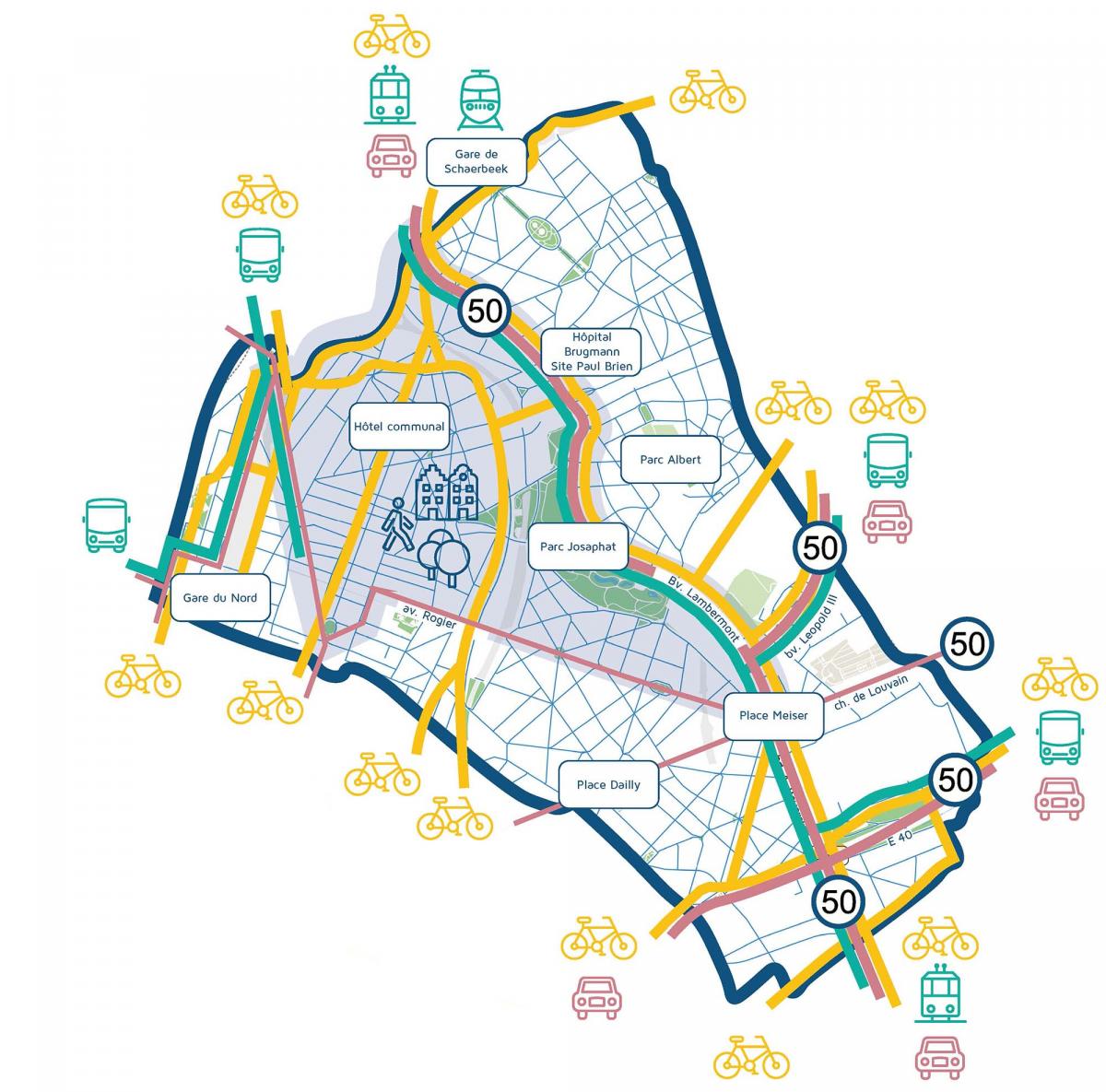 Carte des quartiers apaisés
