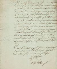 Nomination du 1er bourgmestre de Schaerbeek, en 1800